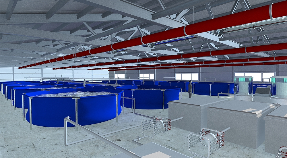 Быстровозводимые фермы для рыбы из металлоконструкций. Цена -- от 5 293 руб./м\<sup\>2\</sup\> с НДС - Андромета